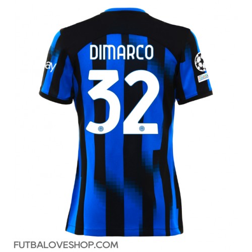 Dres Inter Milan Federico Dimarco #32 Domáci pre Ženy 2023-24 Krátky Rukáv